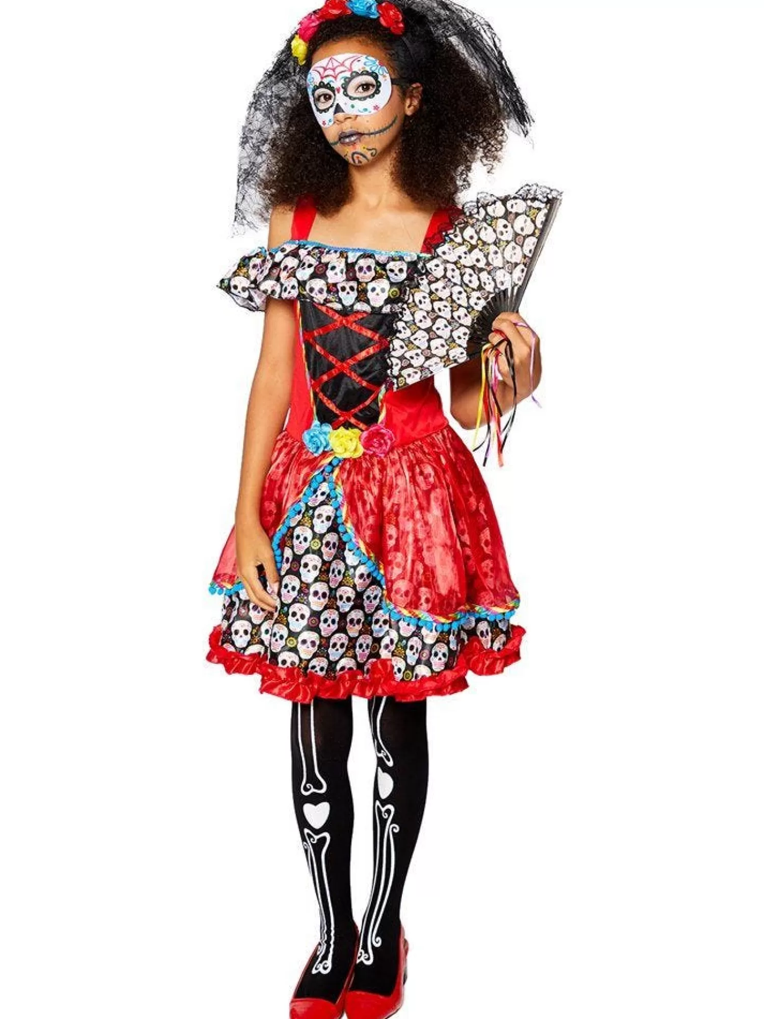 Sugar Skull Senorita - Teen Costume<Party Delights Best