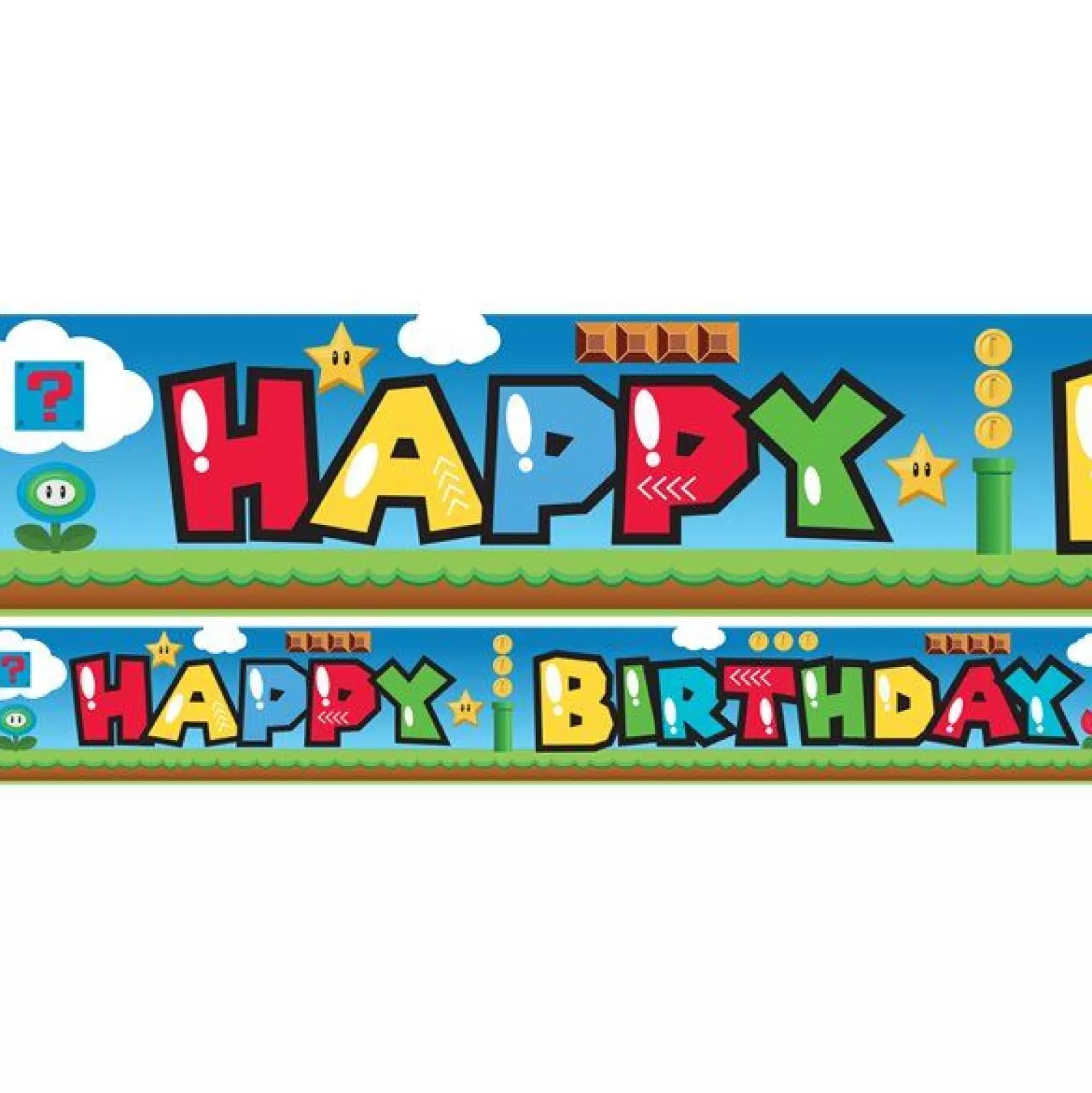 Best Sale Party Delights Super Mario Style Paper Banners - 1M (3Pk)