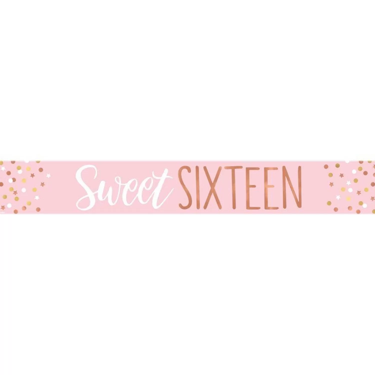 Store Party Delights Sweet Sixteen Paper Banners - 1M (3Pk)