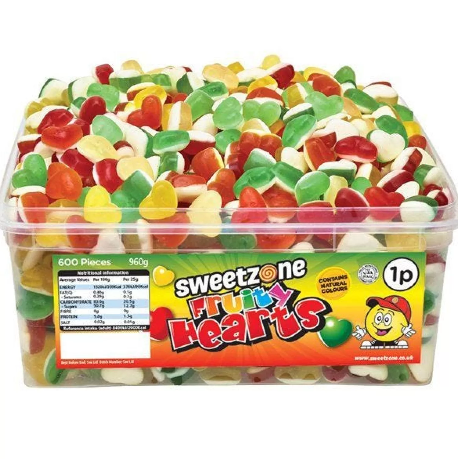 Best Party Delights Sweetzone Halal Fruity Hearts - 960G