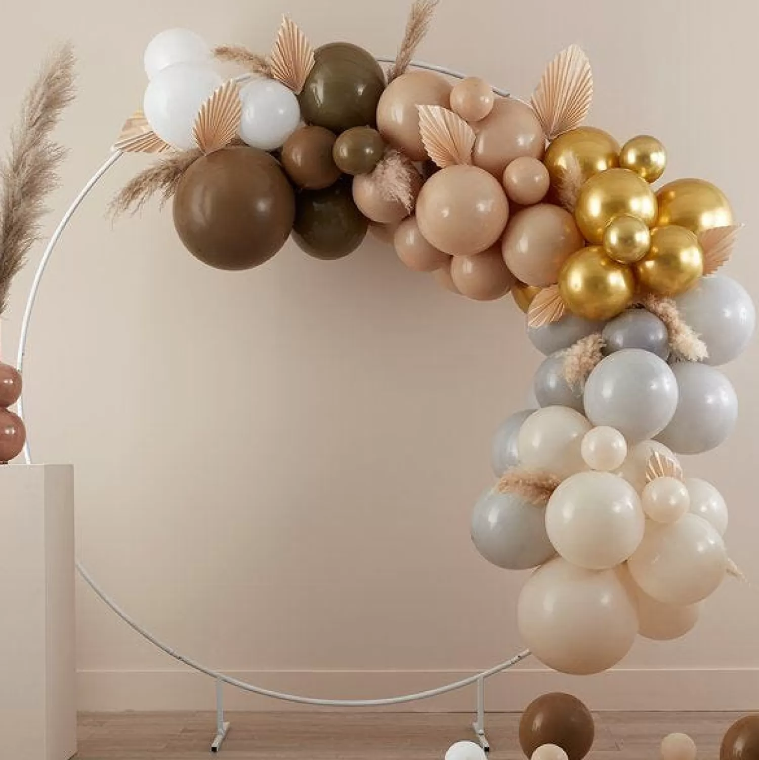 Flash Sale Party Delights Taupe & Nude Balloon Arch - 75 Balloons