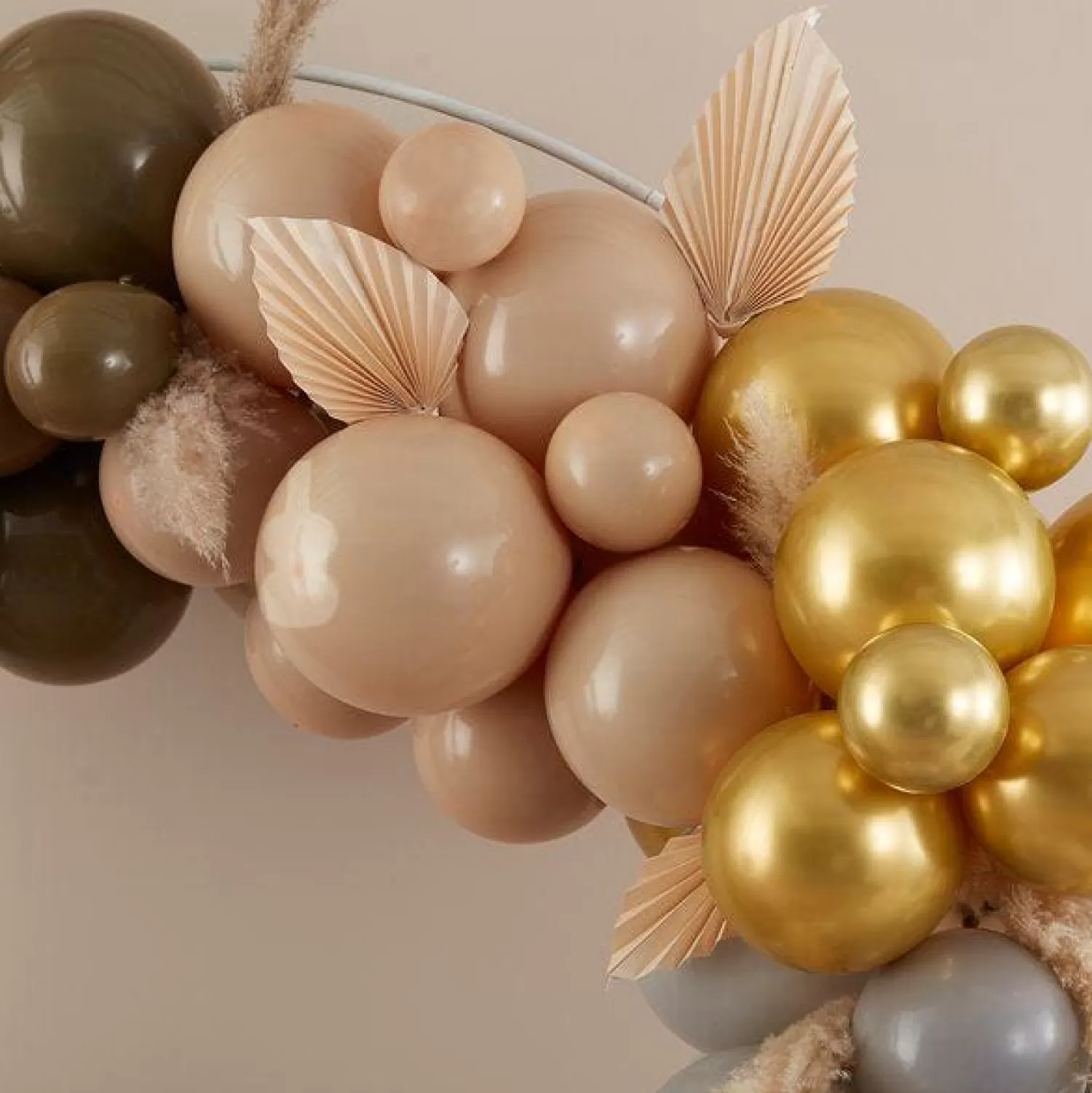 Flash Sale Party Delights Taupe & Nude Balloon Arch - 75 Balloons