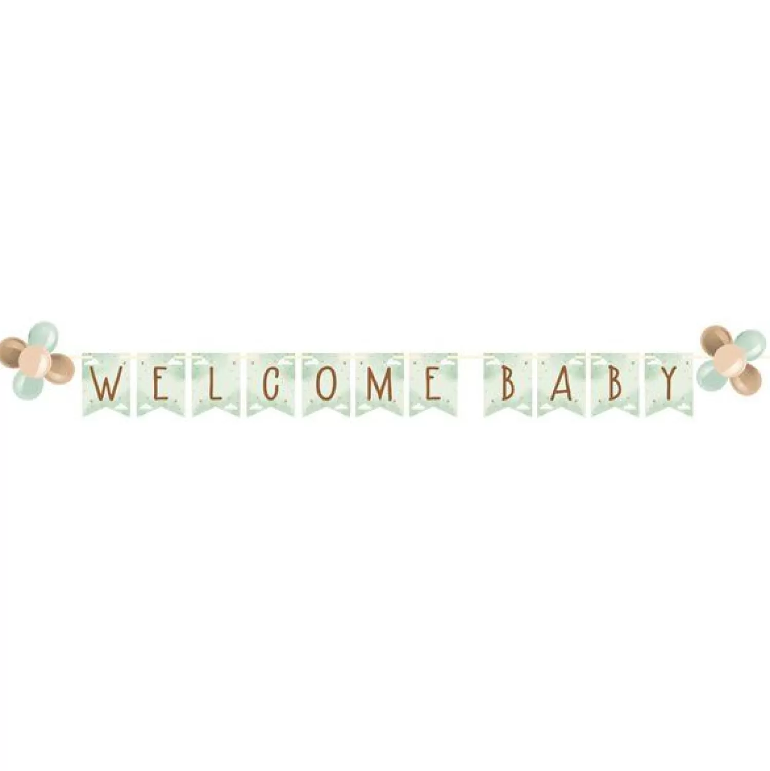 Best Party Delights Teddy Bear 'Welcome Baby' Paper Banner - 2.6M