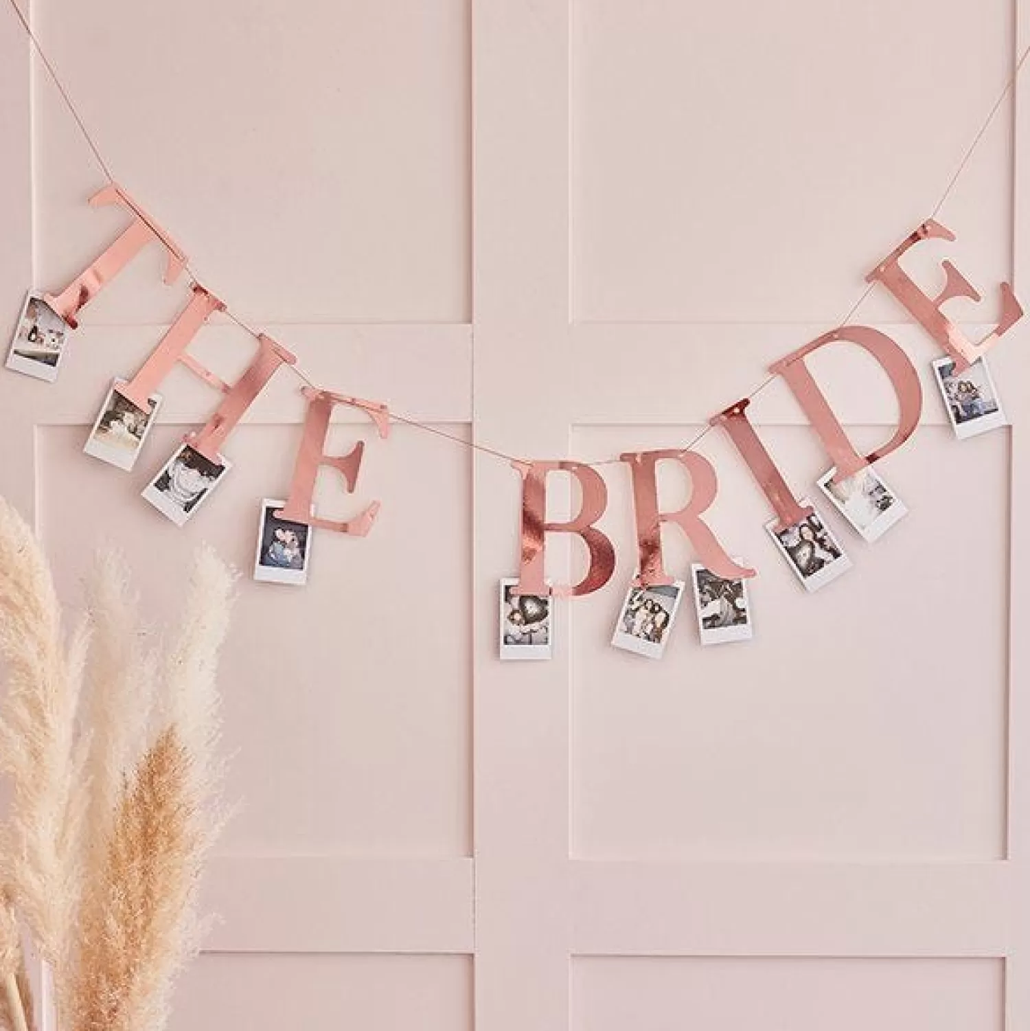 Store Party Delights The Bride Rose Gold Peg Bunting