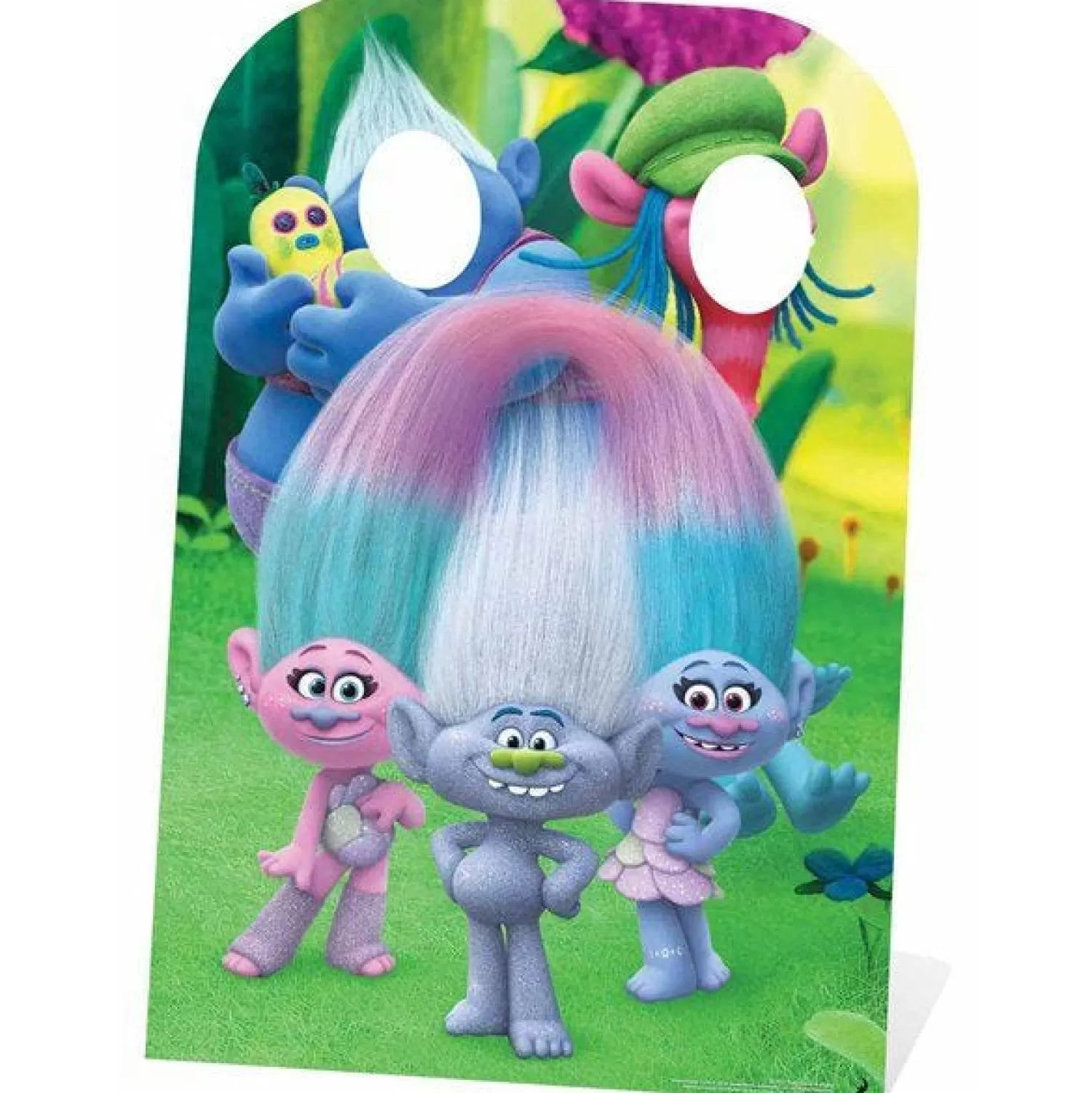 Flash Sale Party Delights Trolls Stand-In Stand-In Cardboard Photo Prop - 136Cm X 94Cm