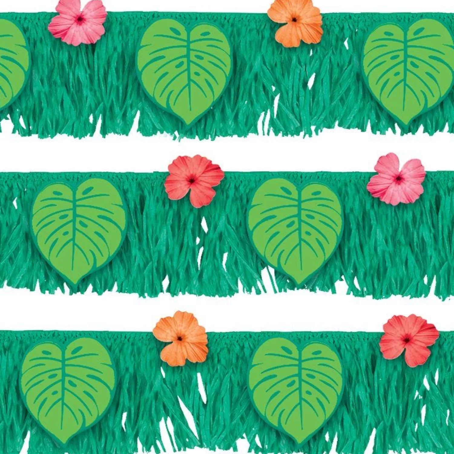 Outlet Party Delights Tropical Jungle Fringe Banner - 1.77M