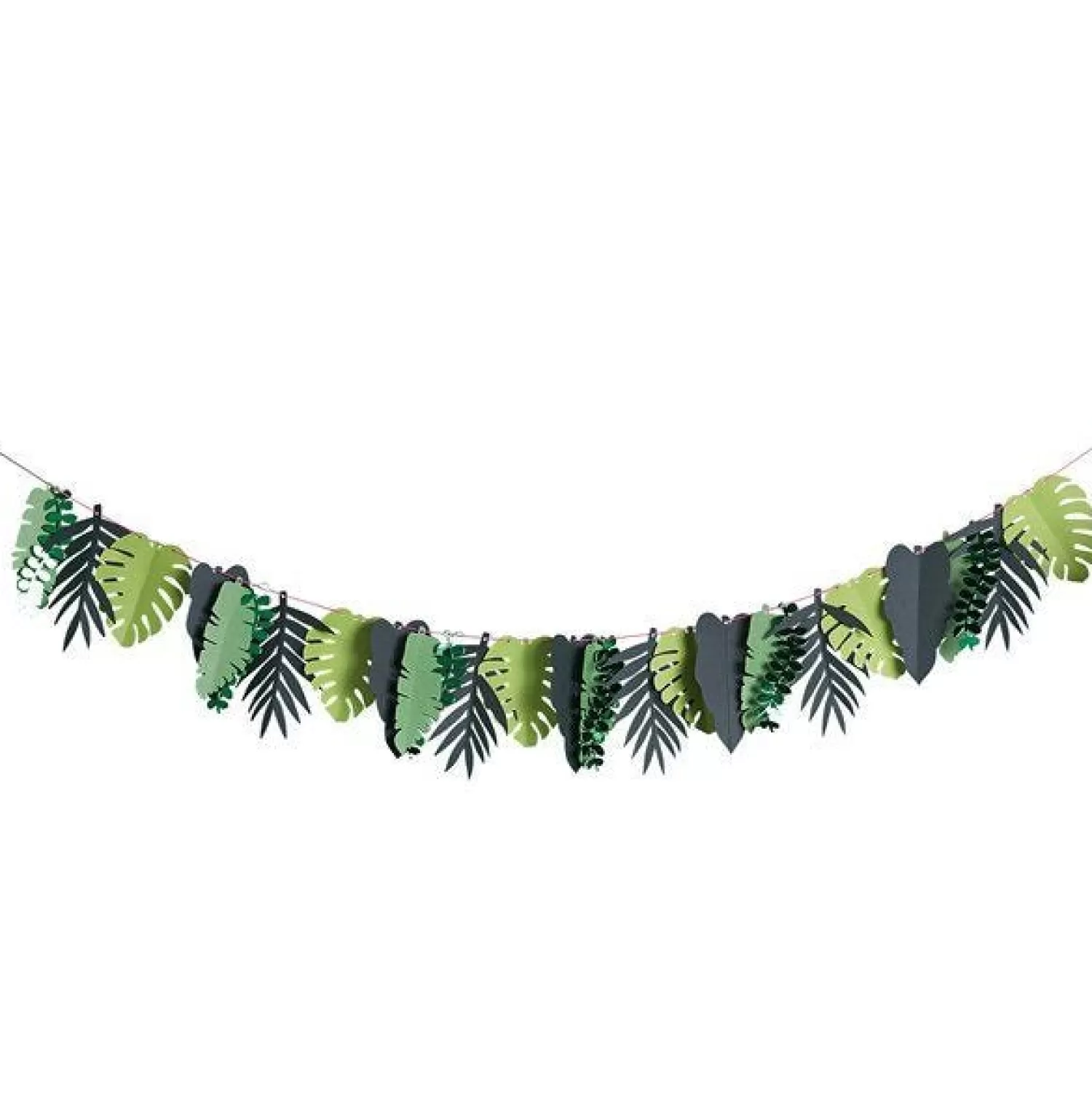 Outlet Party Delights Tropical Leaf Paper Garland - 2M