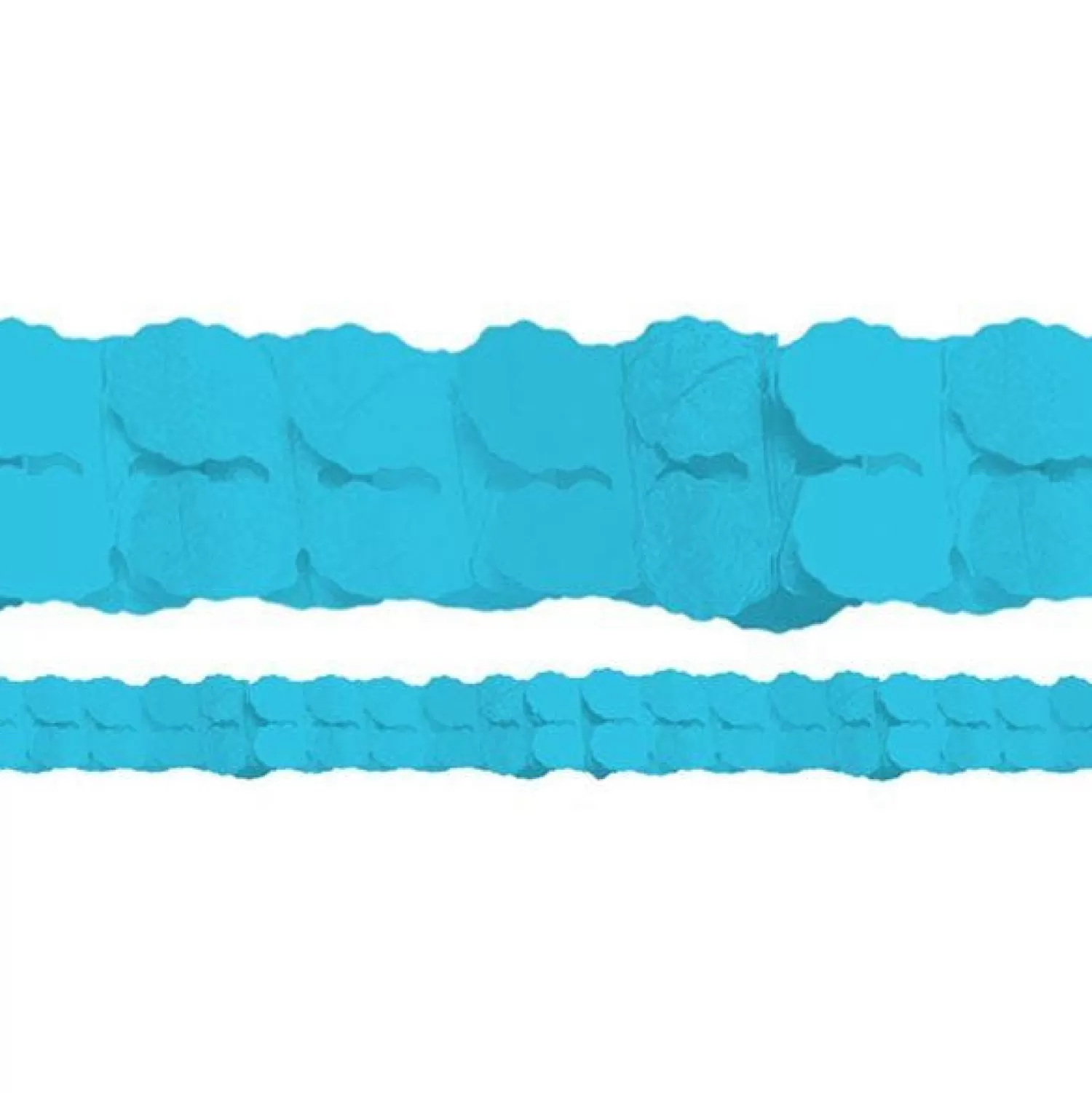 Discount Party Delights Turquoise Paper Garland Decoration - 3.7M