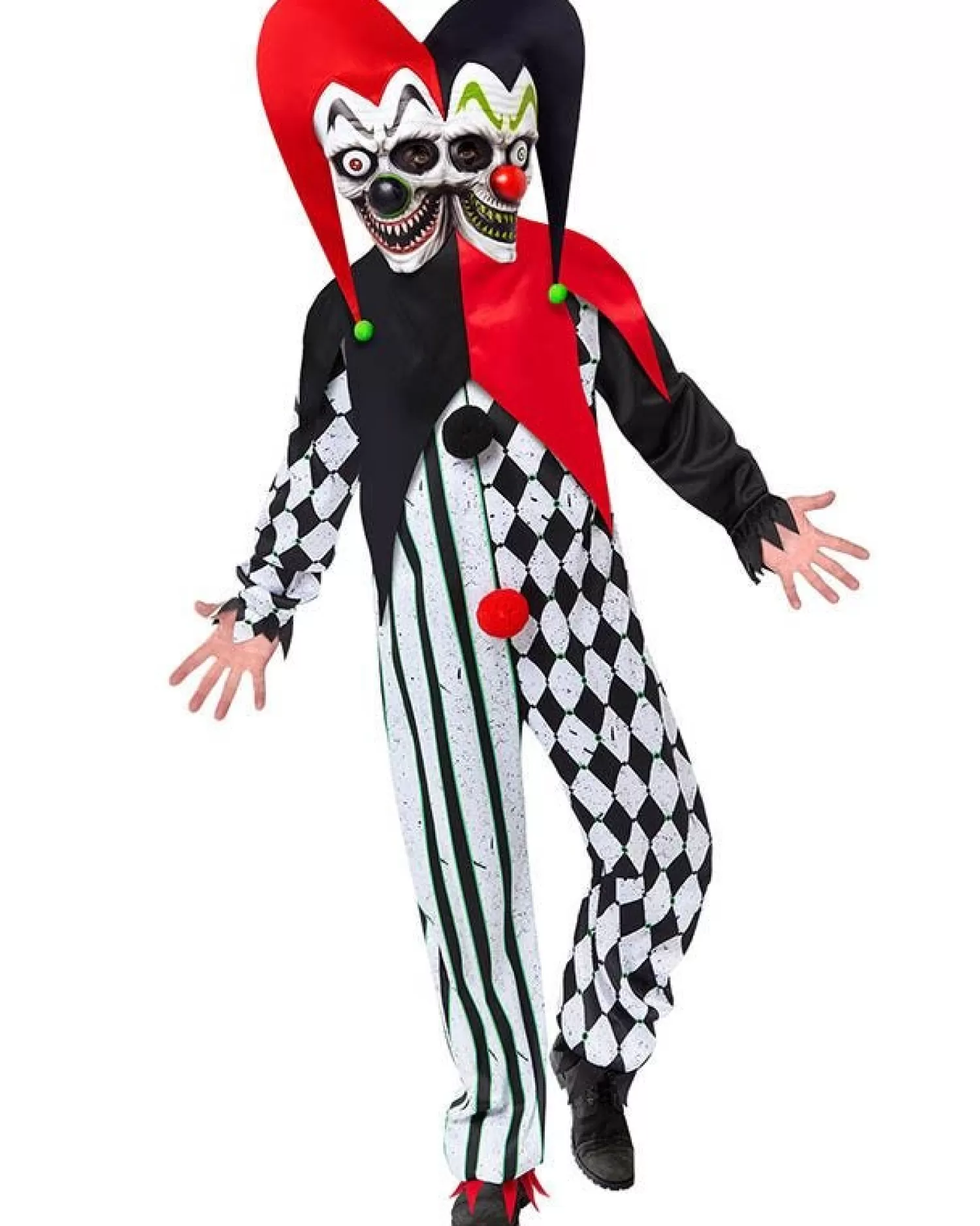 Two Faced Clown - Adult Costume<Party Delights Flash Sale