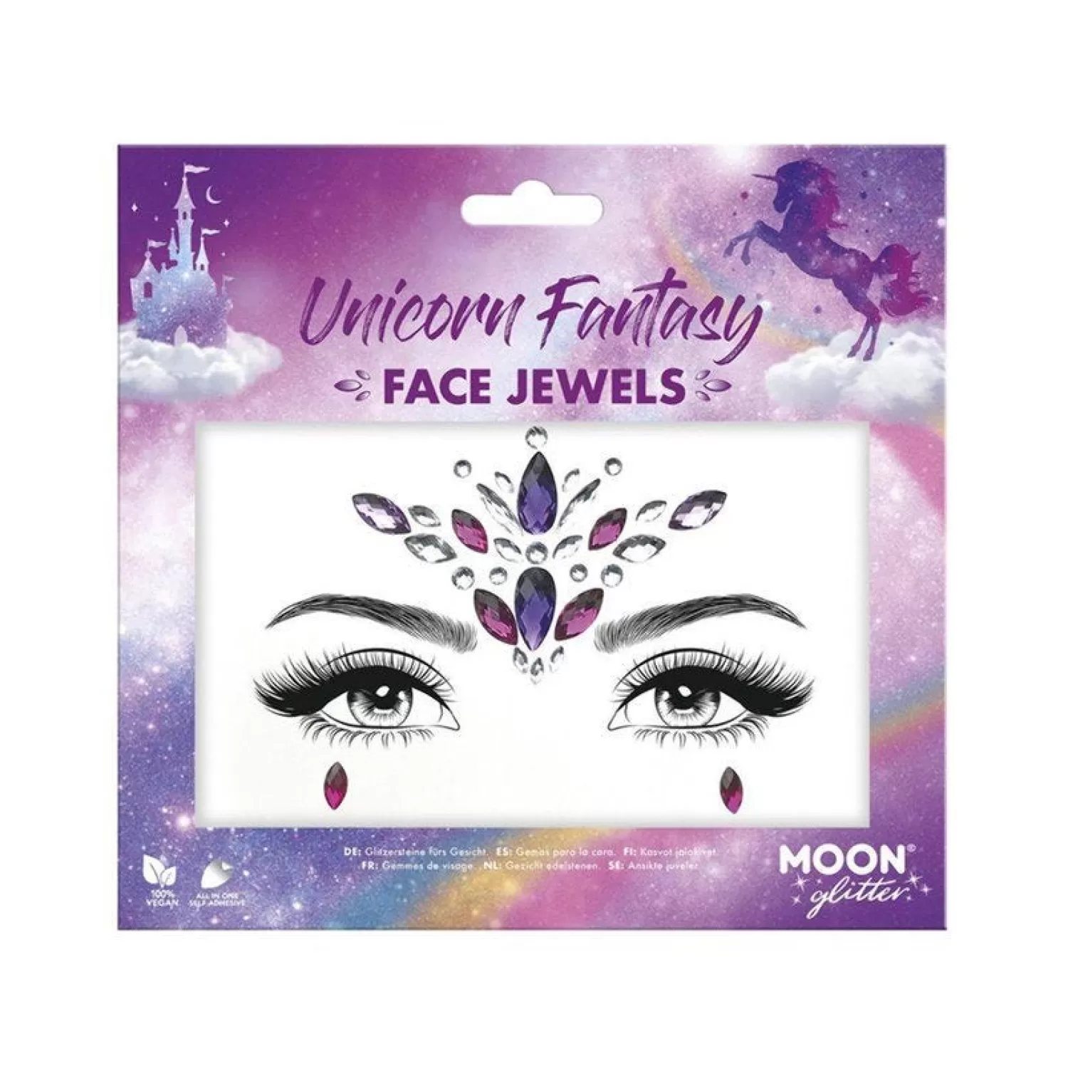 Cheap Party Delights Unicorn Fantasy Face Gems