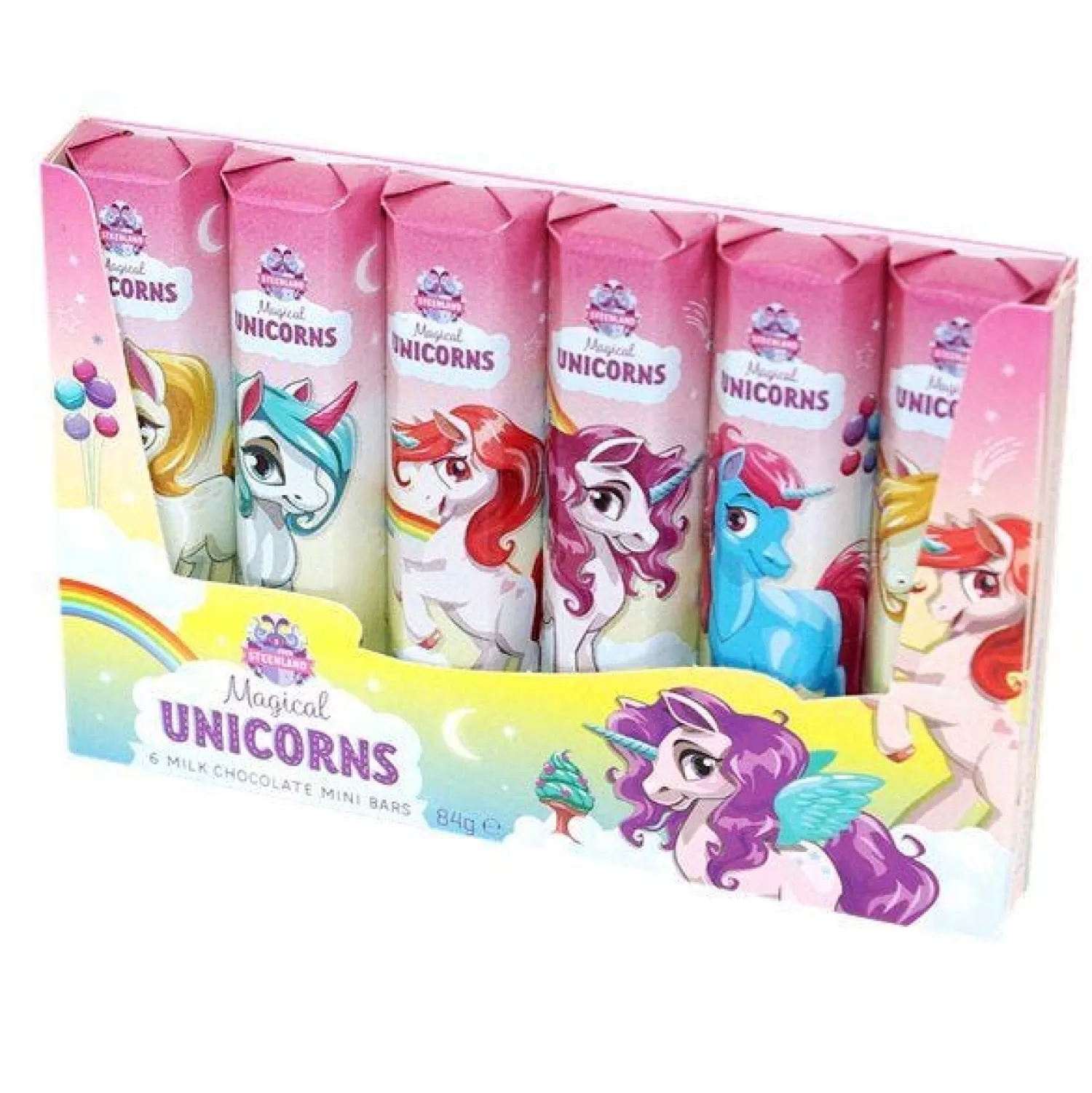 Outlet Party Delights Unicorn Milk Chocolate Mini Bars X6