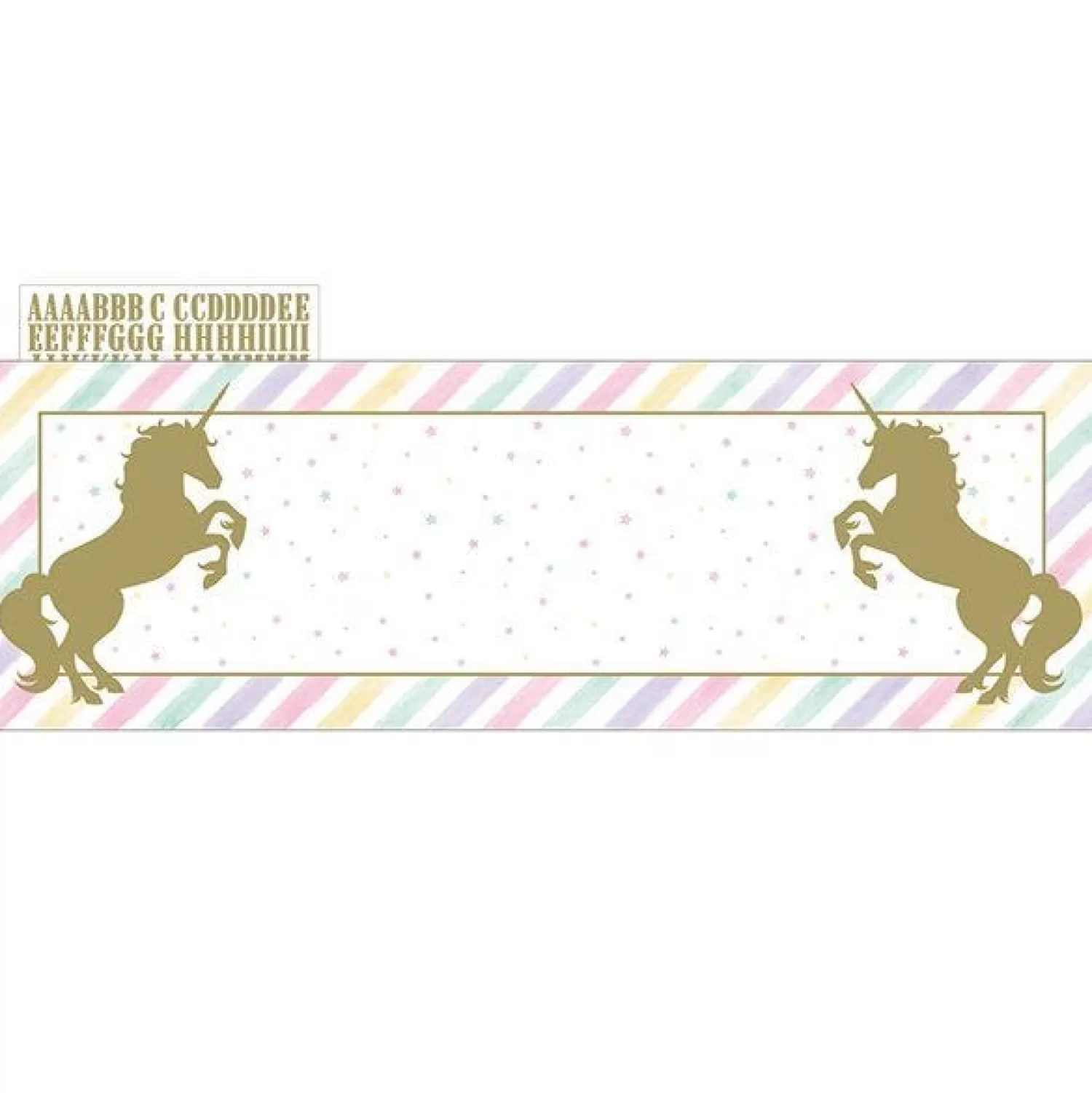 Sale Party Delights Unicorn Sparkle Giant Personalisable Banner - 1.5M