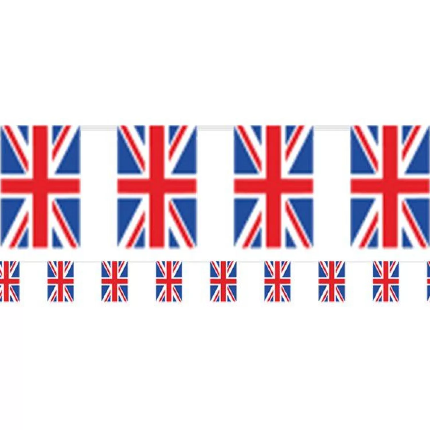 Cheap Party Delights Union Jack Plastic Flag Bunting - 10M