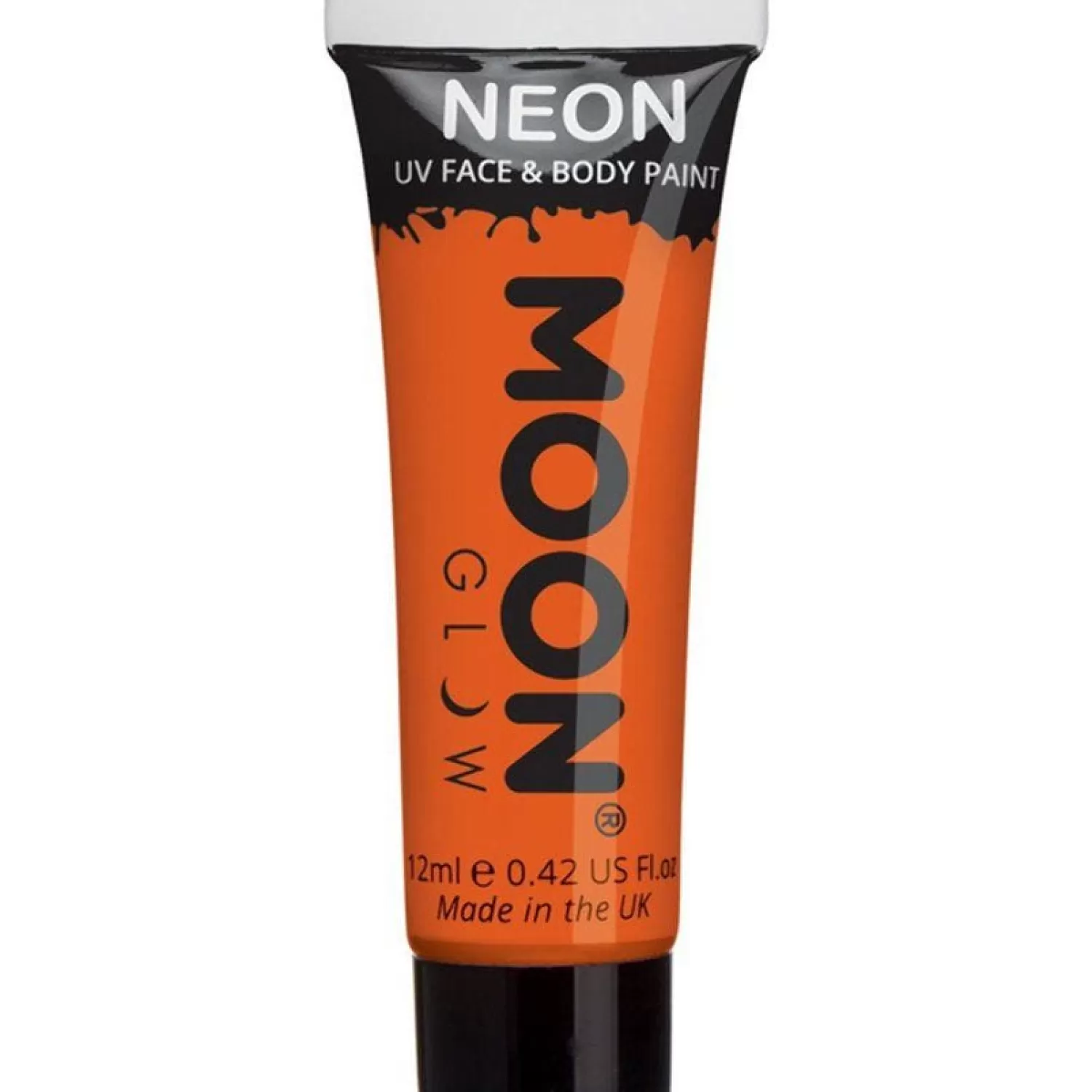 Uv Neon Face & Body Paint - Orange 12Ml<Party Delights New