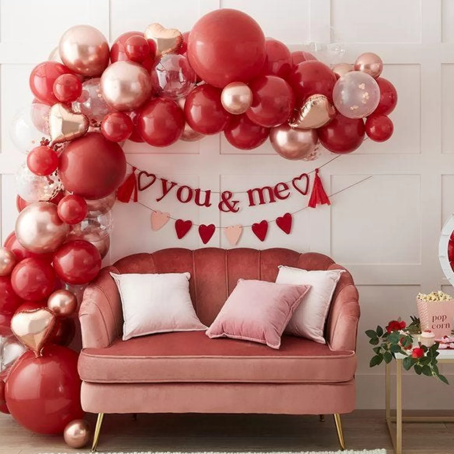 Flash Sale Party Delights Valentines Balloon Arch - 70 Balloons