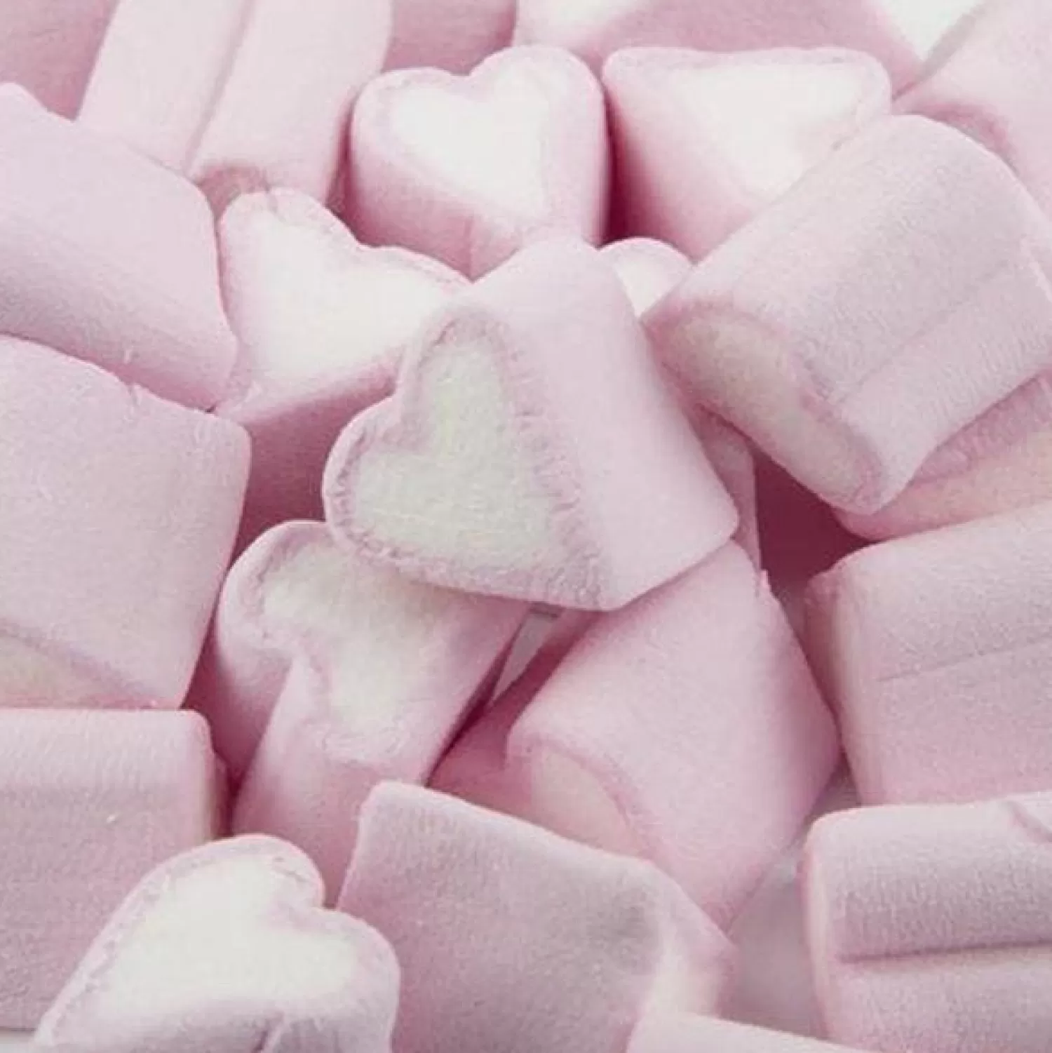 Shop Party Delights Vanilla Flavour Marshmallow Hearts - 1Kg