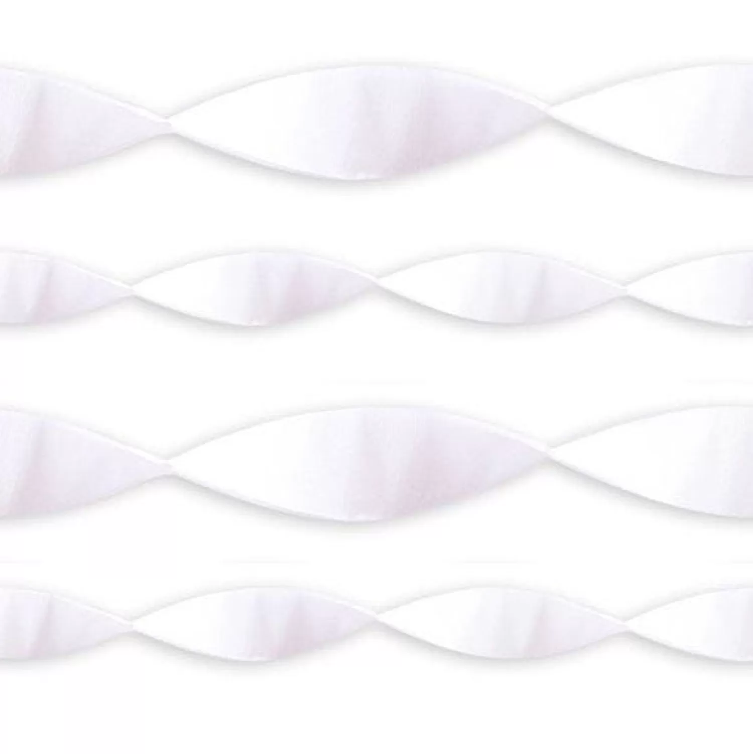 Online Party Delights White Crepe Paper Streamer - 24M