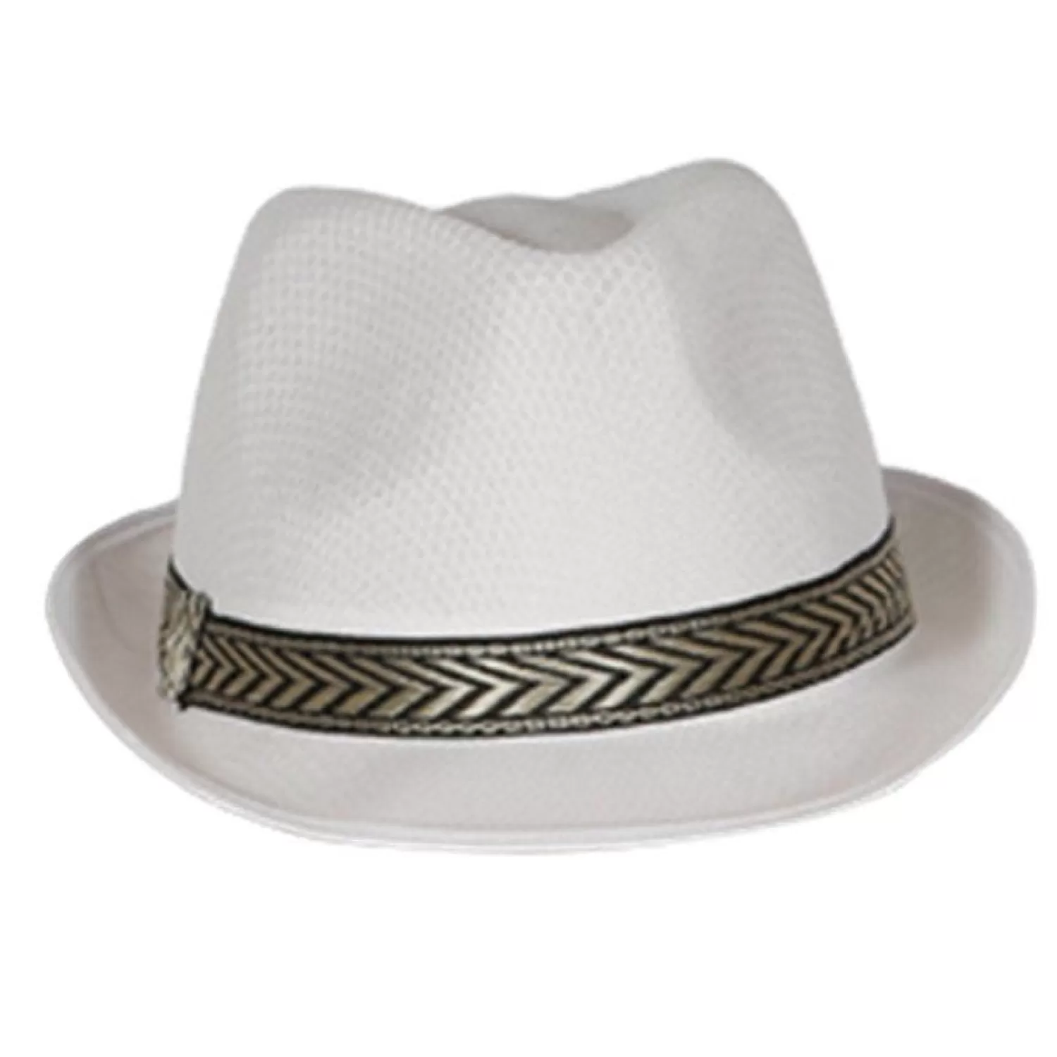 Fashion Party Delights White Gangster Hat