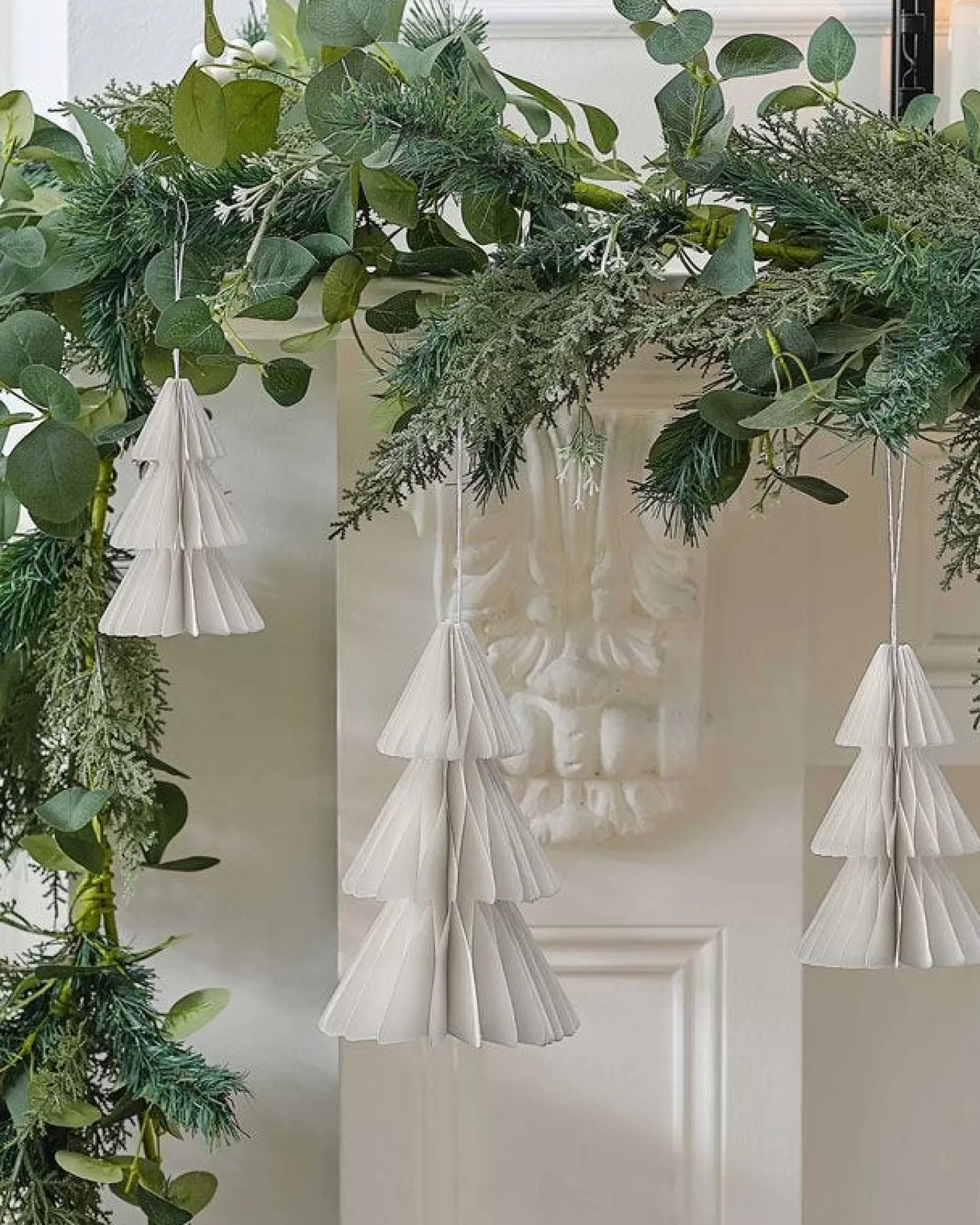 White Honeycomb Trees Hanging Decorations (3Pk)<Party Delights Best Sale