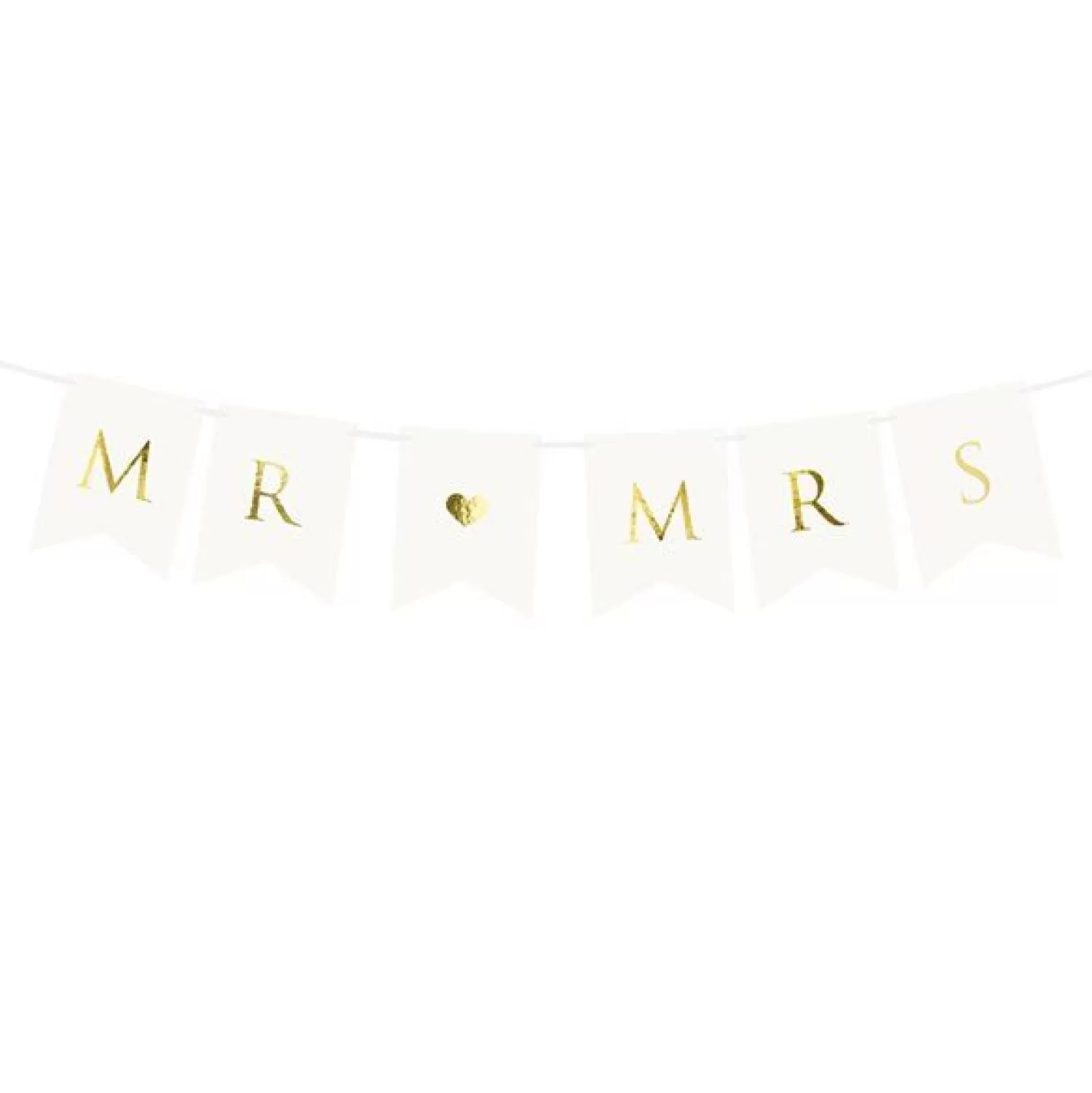 Clearance Party Delights White Mr & Mrs Bunting - 85Cm