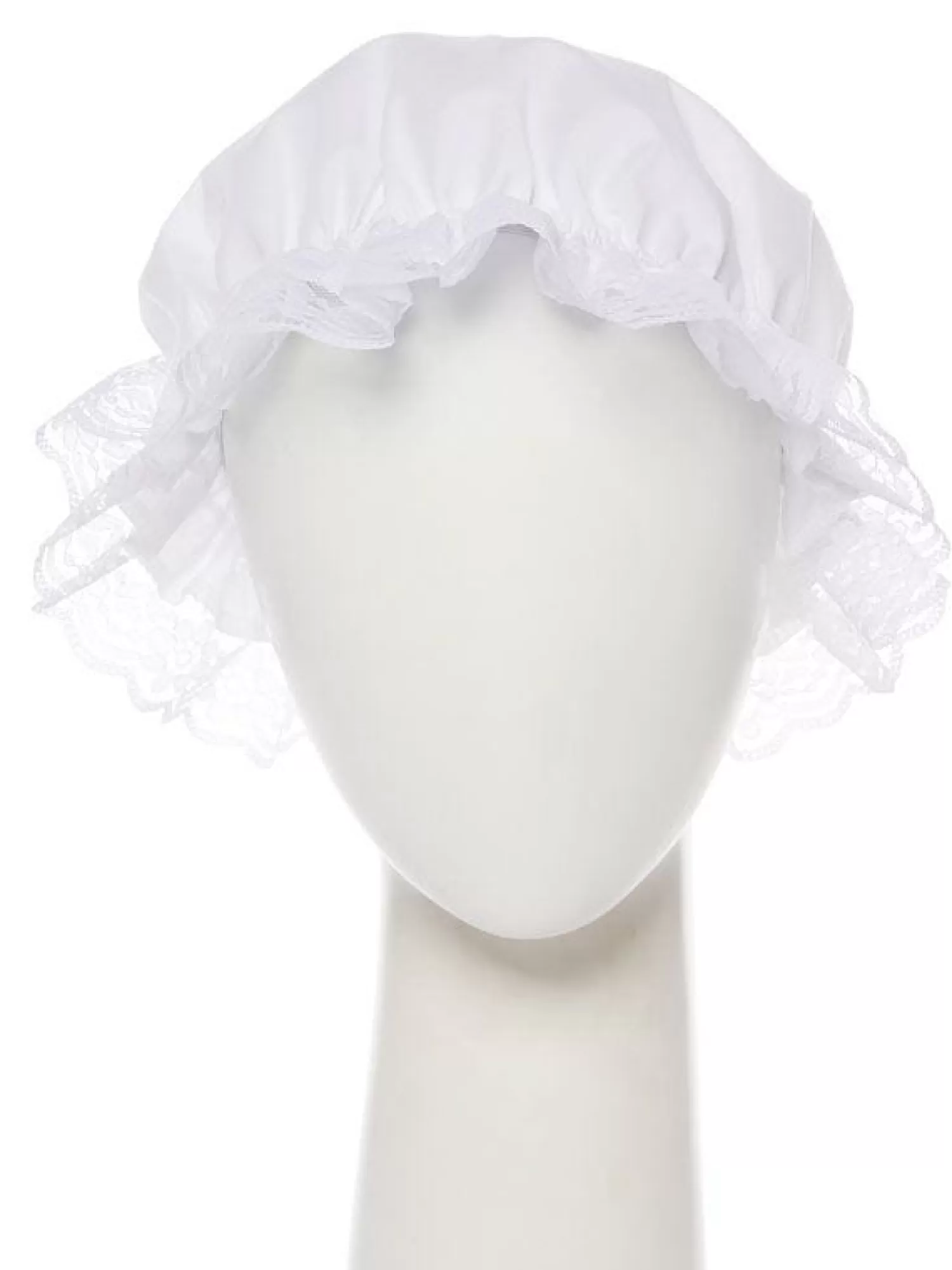 Shop Party Delights White Victorian Mop Hat