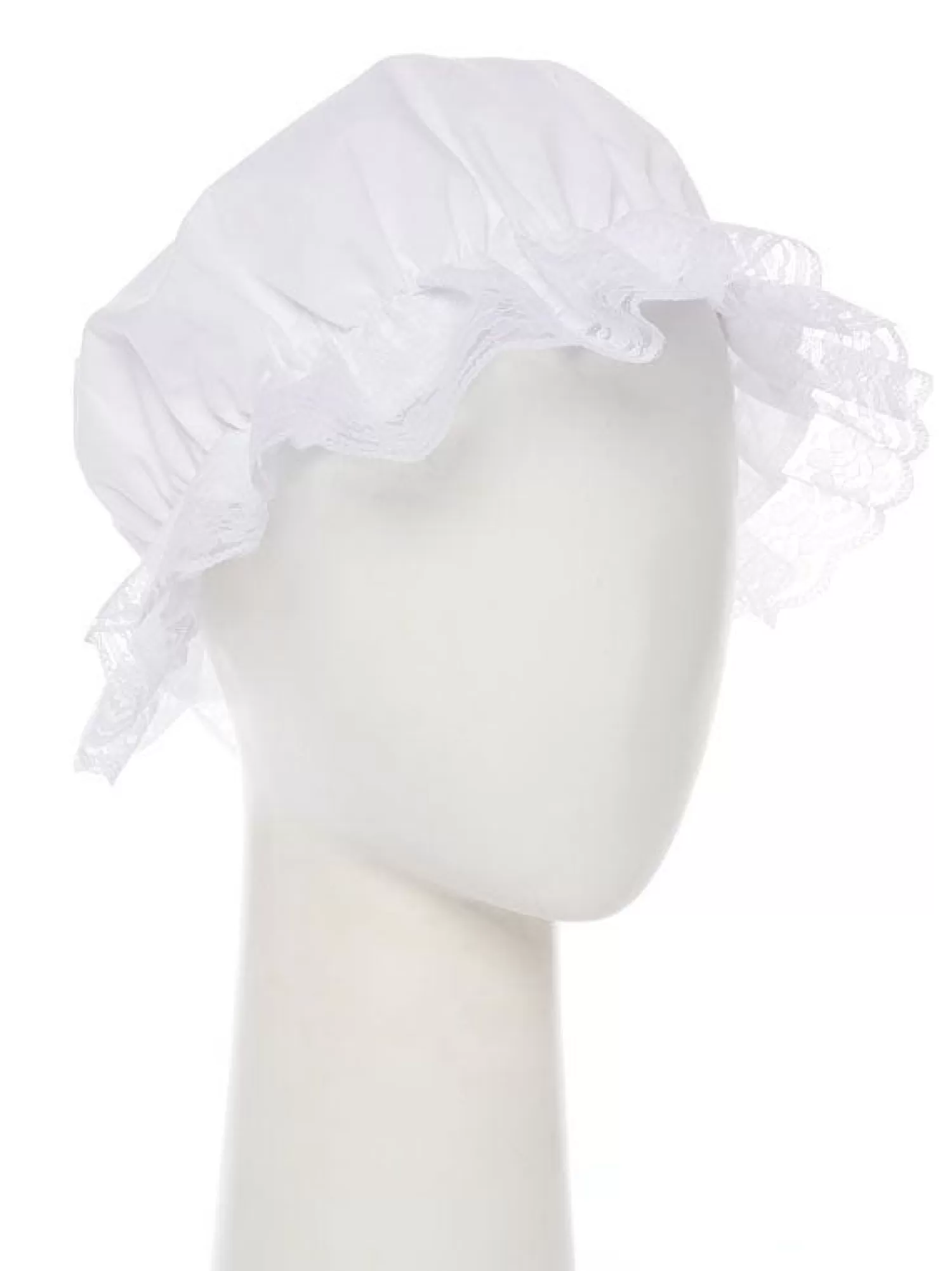 Shop Party Delights White Victorian Mop Hat