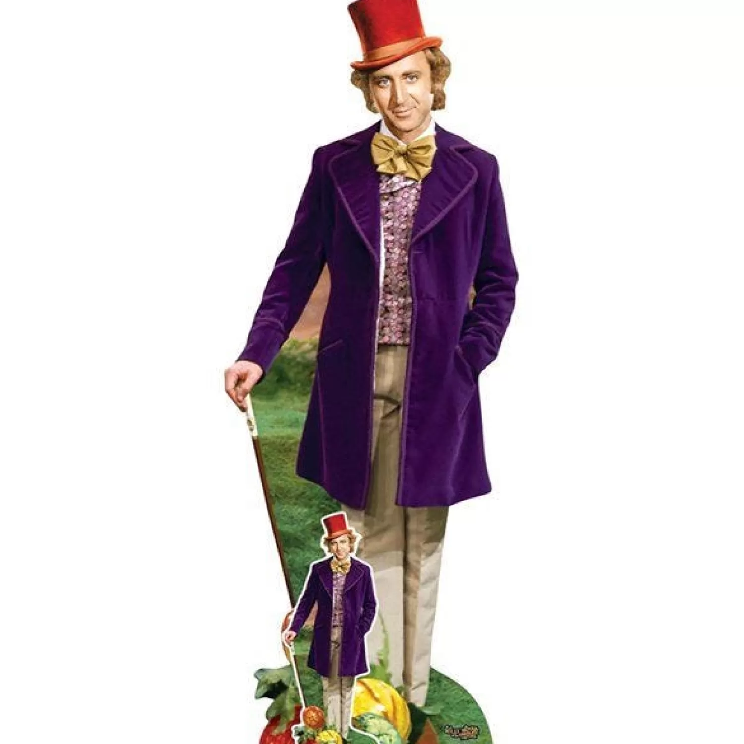 Cheap Party Delights Willy Wonka Gene Wilder Cardboard Cutout - 193Cm X 73Cm