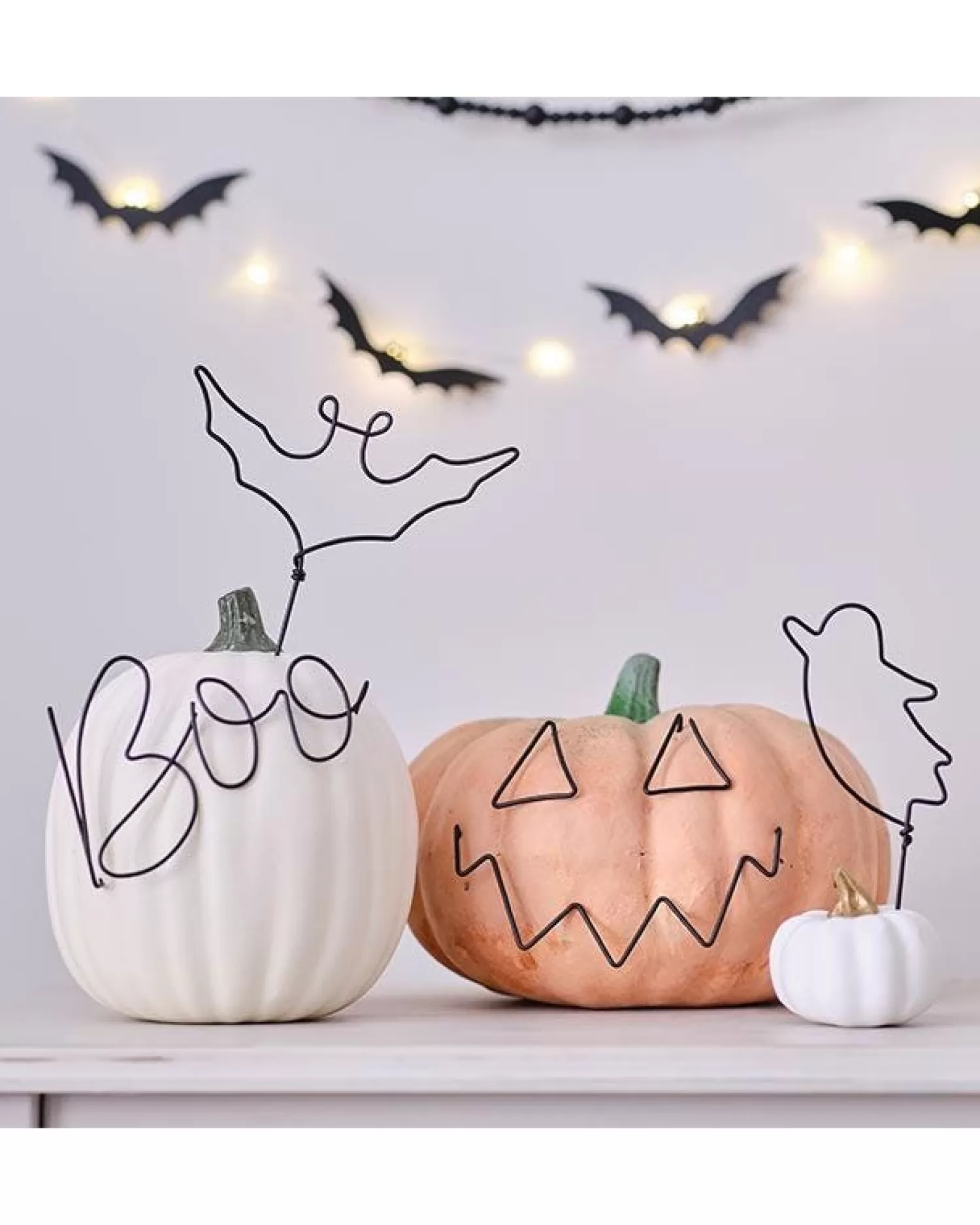 Wire Pumpkin Decorations (4Pk)<Party Delights Flash Sale