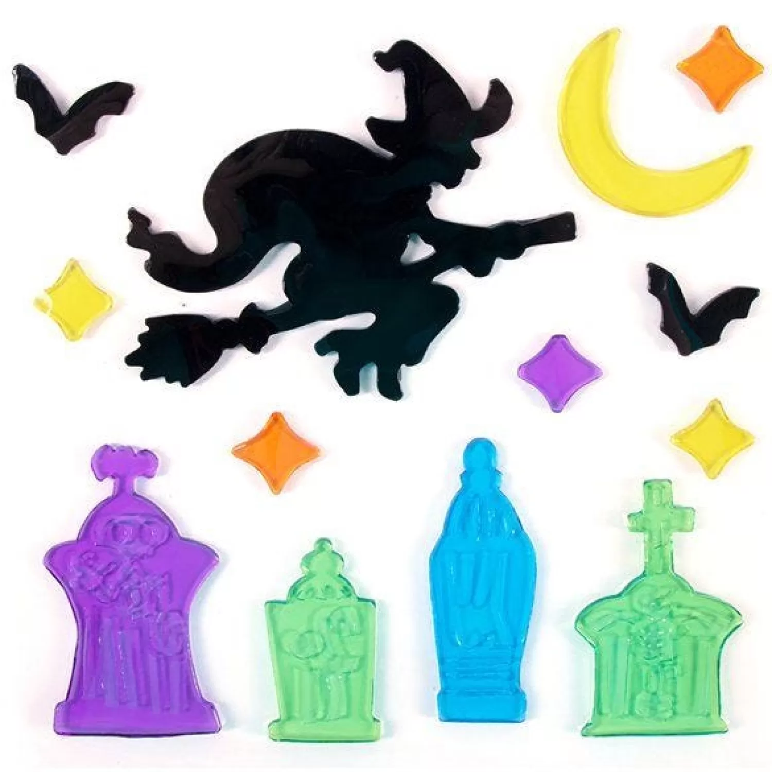 Witch & Tombstone Gel Window Cling<Party Delights Flash Sale