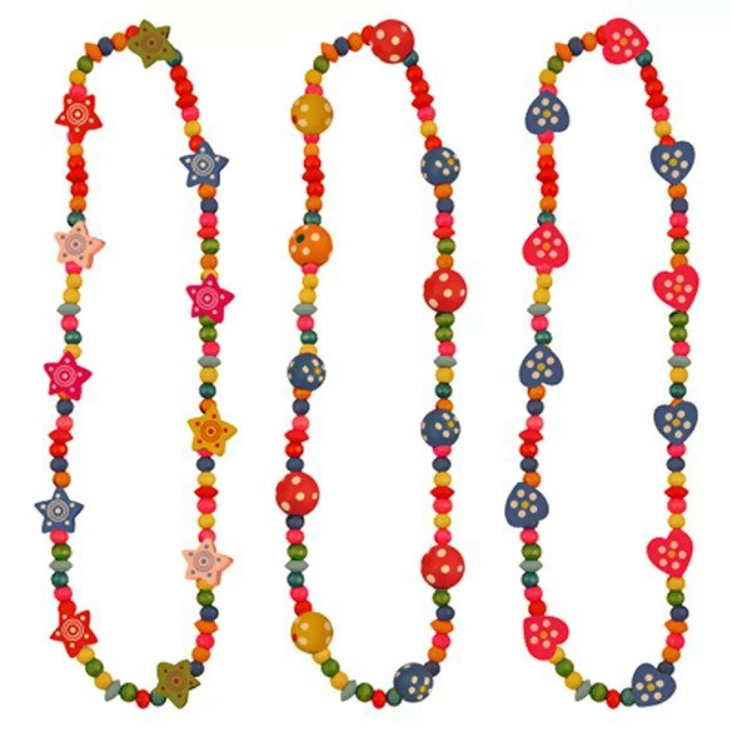 Clearance Party Delights Wooden Bead Necklace