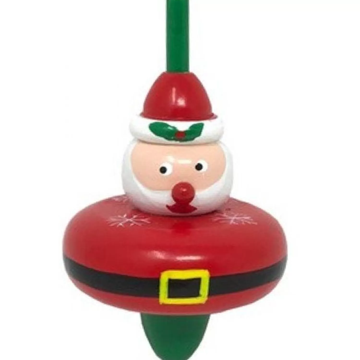 Wooden Christmas Spinning Top - 8Cm<Party Delights Clearance