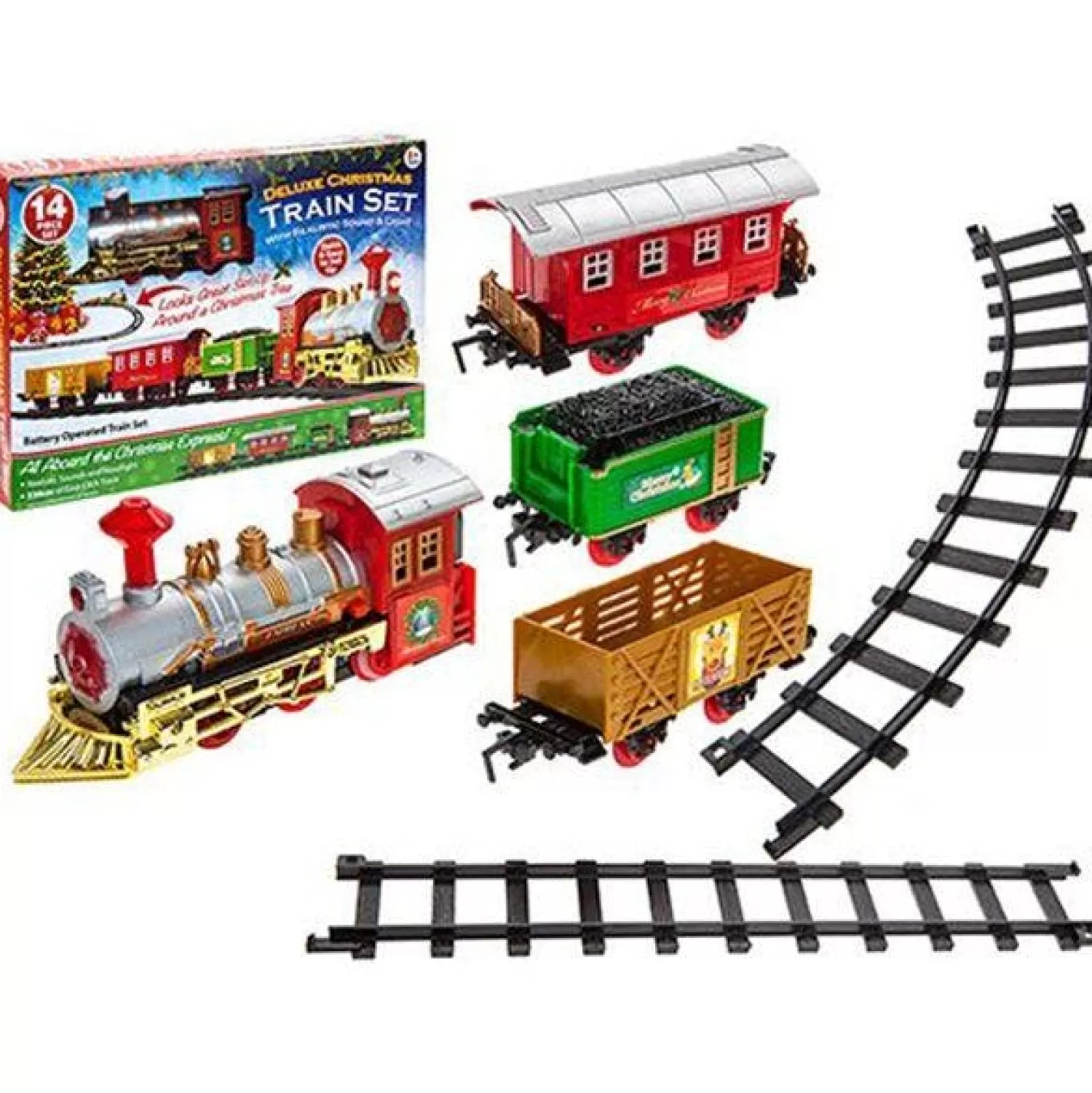 Xmas Train Set With Light And Sound<Party Delights Flash Sale