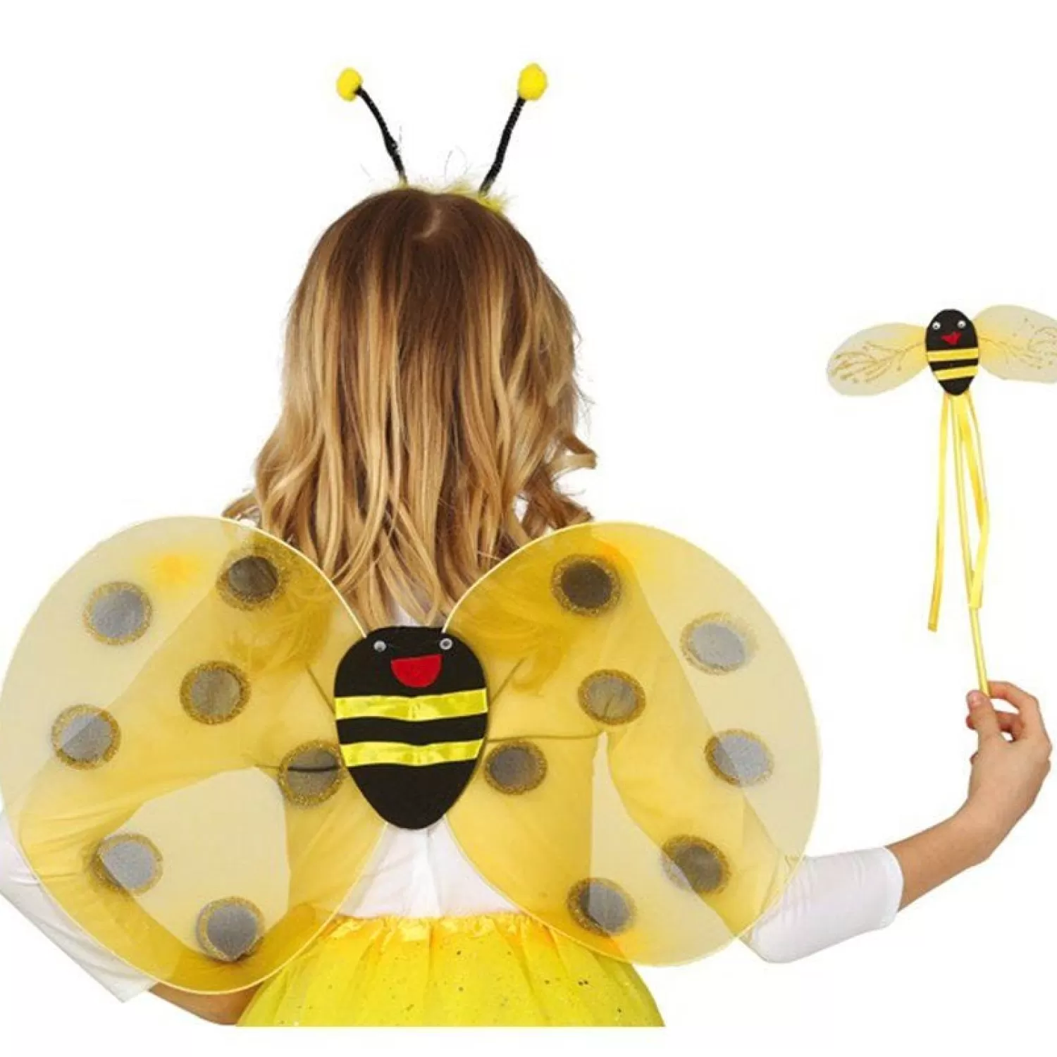 Store Party Delights Yellow Bumble Bee Fairy Accessory Kit - Child