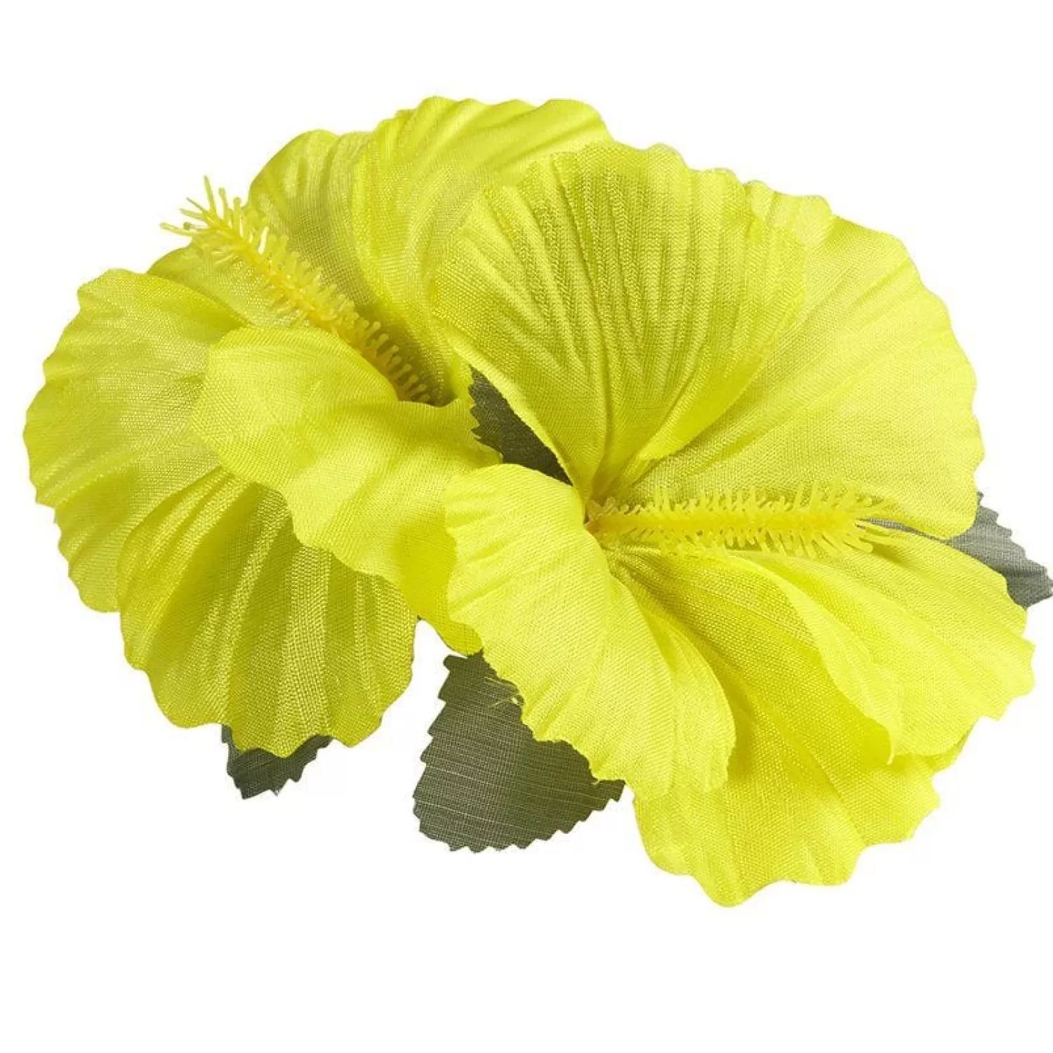 Hot Party Delights Yellow Hibiscus Flower Clip