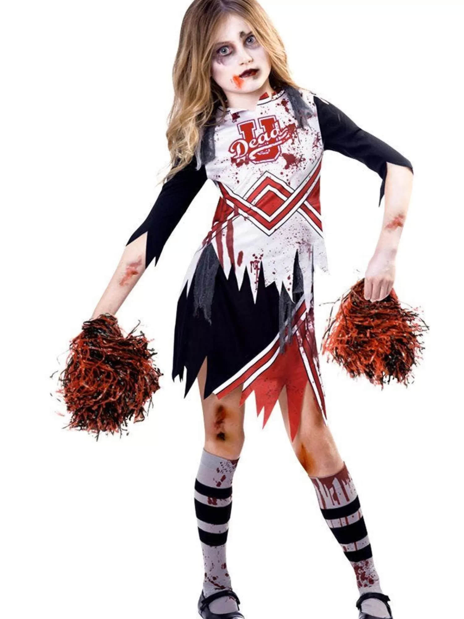 Zombie Cheerleader Girl - Child And Teen Costume<Party Delights Best Sale