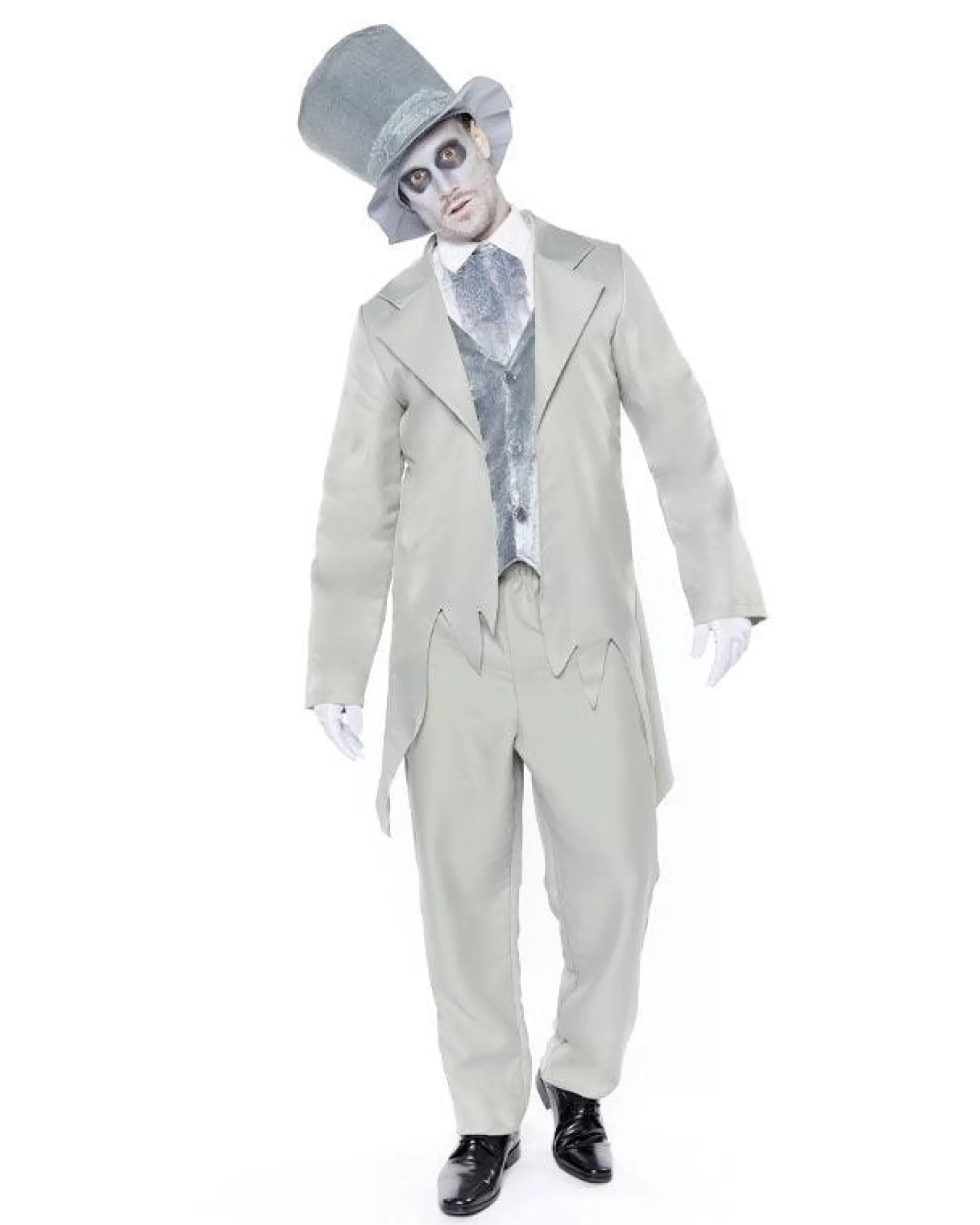 Zombie Ghost Groom -Adult Costume<Party Delights Sale