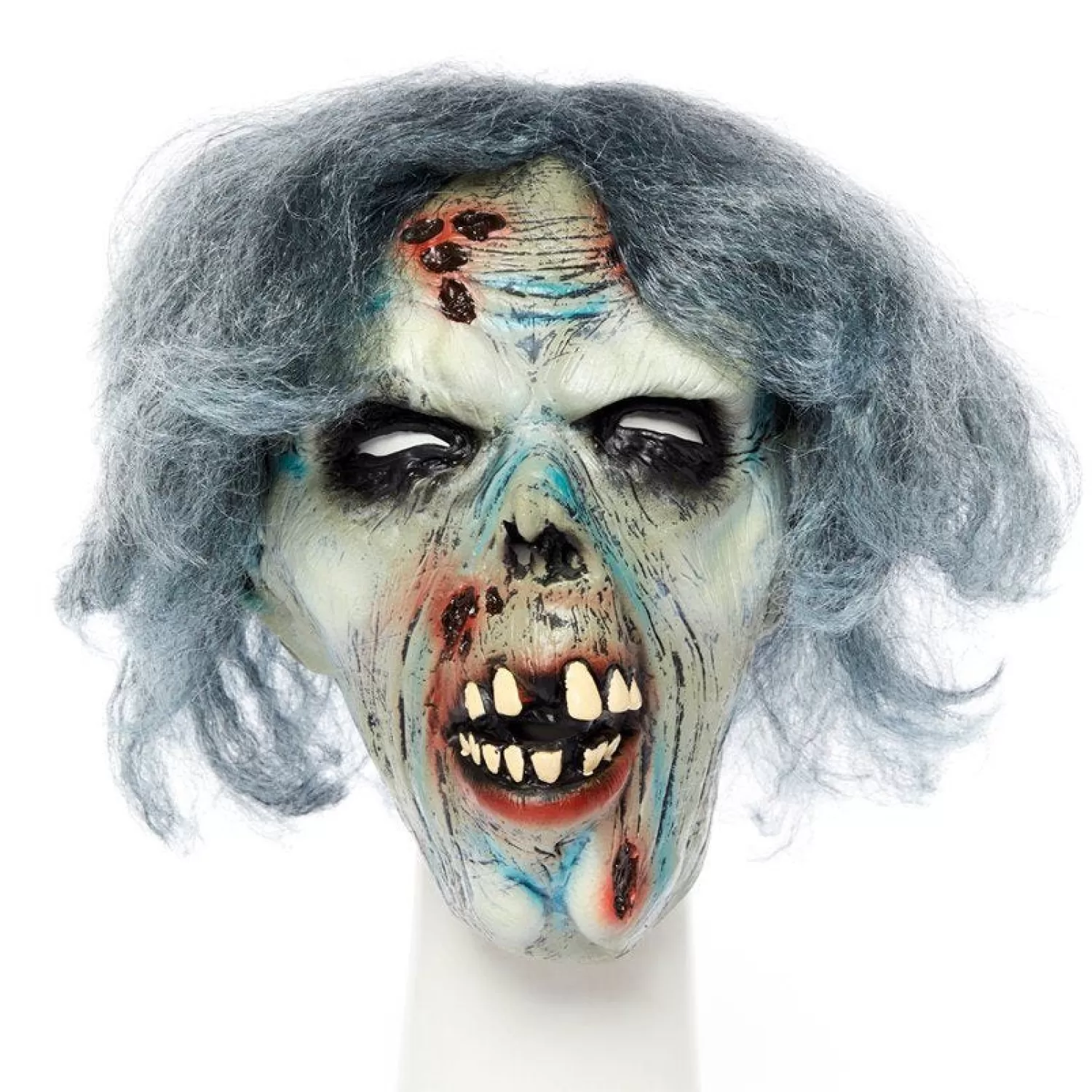 Zombie Mask With Hair<Party Delights Shop