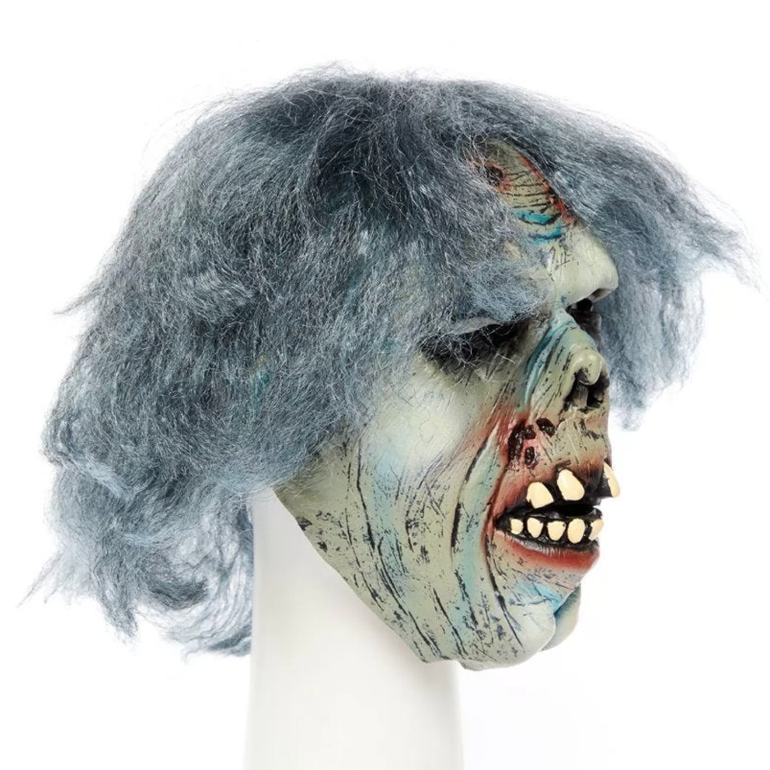 Zombie Mask With Hair<Party Delights Shop