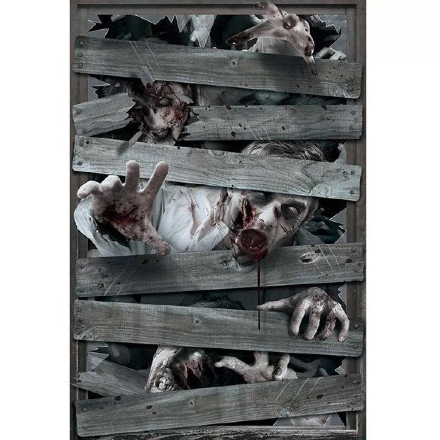 Zombie Window Decoration - 80 X 120Cm<Party Delights Fashion